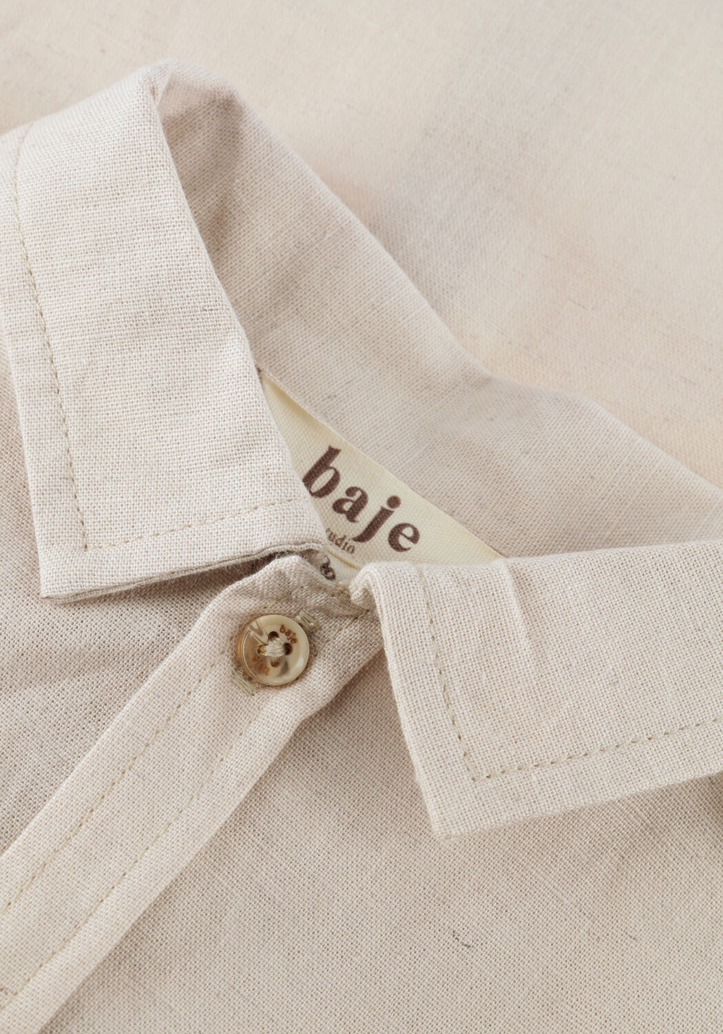 Ecru BAJE STUDIO Polo-Shirt MOISES - large