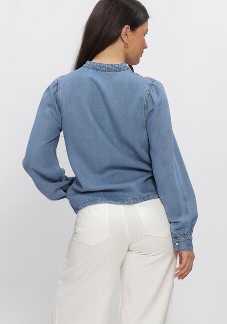 Blaue OBJECT Tops & T-shirts OBJFRAME V-NECK RE DENIM TOP - large