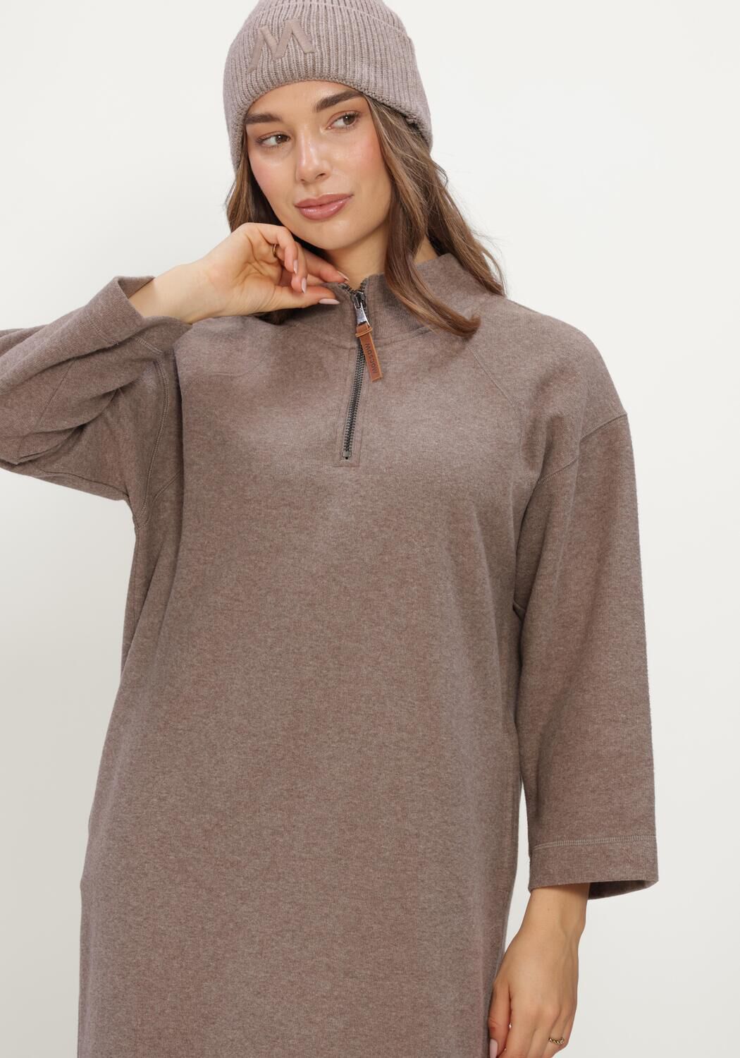 Taupe MOSCOW Minikleid 78-06-INFLUENCE-2 - large