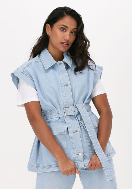 Hellblau SELECTED FEMME Gilet JULIA LIGHT BLUE DENIM VEST - large