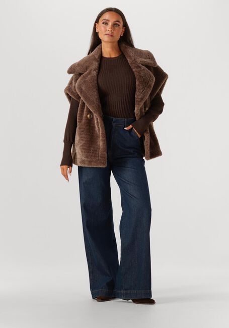 Braune IBANA Teddy-Jacke JAXEY - large