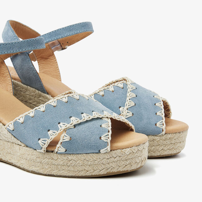 Blaue VIA VAI Sandaletten mit Absatz LUISA AYLA - large
