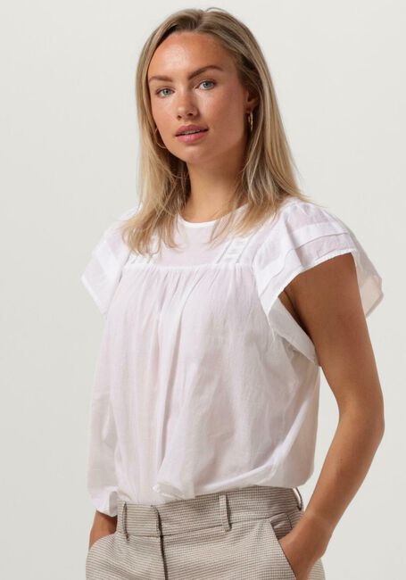 Weiße MSCH COPENHAGEN T-shirt MSCHMOSSIE SS TOP - large
