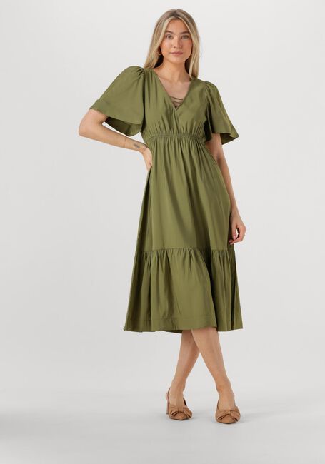 Grüne OBJECT Midikleid OBJCELINE 2/4 LO DRESS 138 - large