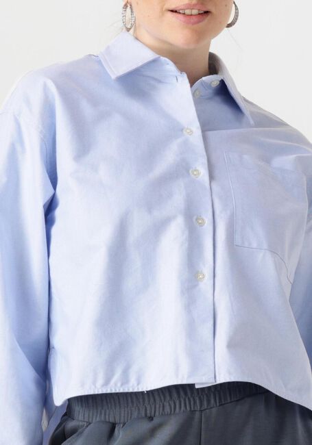Hellblau SECOND FEMALE Blusen BAULO CROPPED SHIRT - large