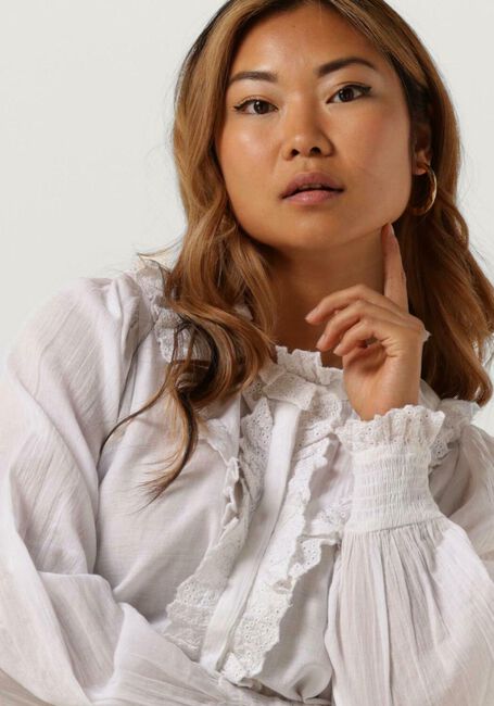 Weiße NEO NOIR Blusen NUSAN EMBROIDERY BLOUSE - large