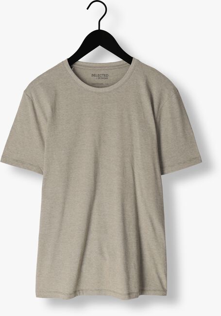 Olive SELECTED HOMME T-shirt SLHASPEN SS O-NECK TEE - large