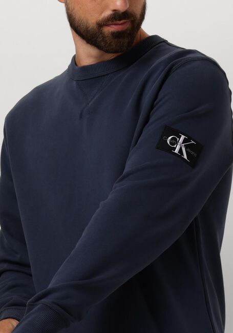 Dunkelblau CALVIN KLEIN Sweatshirt BADGE CREW NECK - large