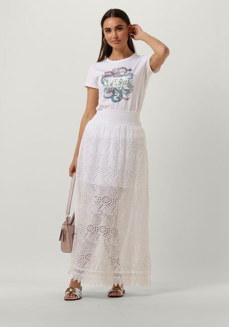Weiße GUESS Maxirock SANGALLO RAFA LONG SKIRT - large