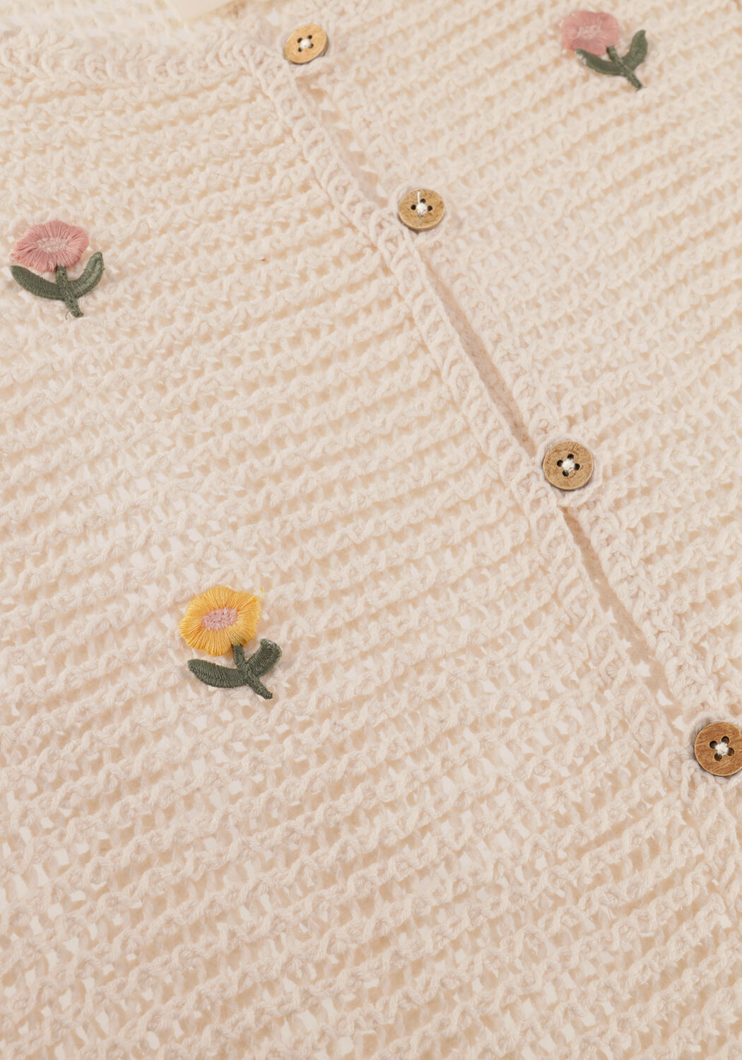 Creme LIL' ATELIER Pullover & Cardigans NMFFLORA KNIT VEST LIL - large