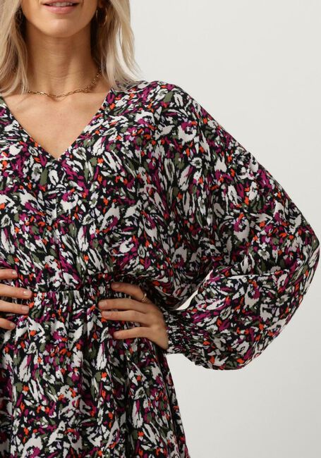 Mehrfarbige/Bunte ALIX THE LABEL Minikleid LADIES WOVEN BLURRY FLOWER WRAP DRESS - large
