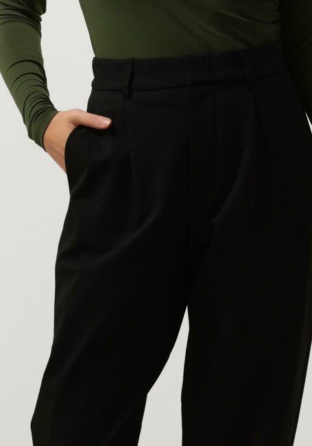 Schwarze VANILIA Hose TWILL PLEATED CHINO - large