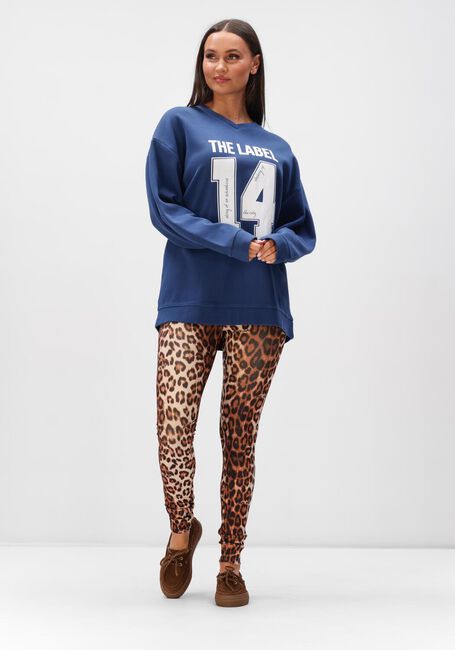 Dunkelblau ALIX THE LABEL Sweatshirt LADIES KNITTED SPORTS SWEATER - large