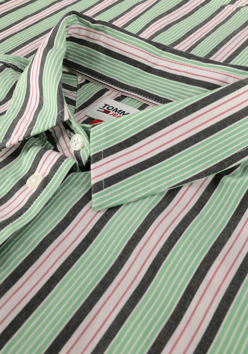 Gr&uuml;ne TOMMY JEANS Blusen TJW ULTRA OVERSIZED STRIPE SHIRT - large