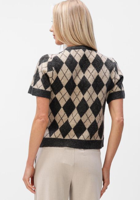 Mehrfarbige/Bunte NEO NOIR Strickjacke ALLESTAR CHECK KNIT CARDIGAN - large