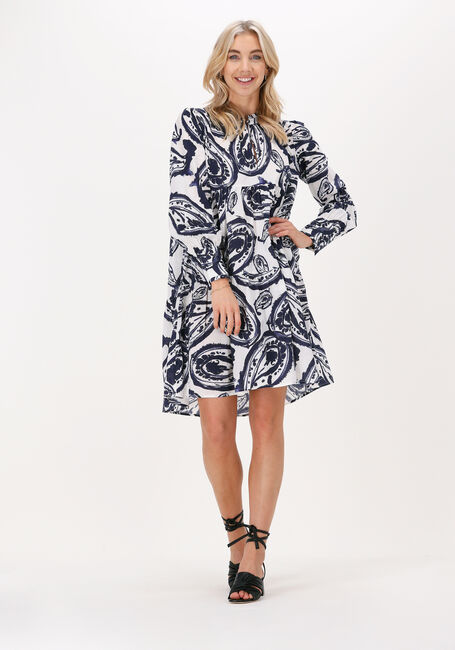 Blaue DEA KUDIBAL Minikleid KINDRA NS (CO) DRESS WITH BALLOON SLEEVES - large