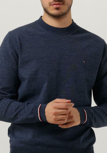 Hellblau TOMMY HILFIGER Pullover MOULINE GS STRIPED CREW NECK - large