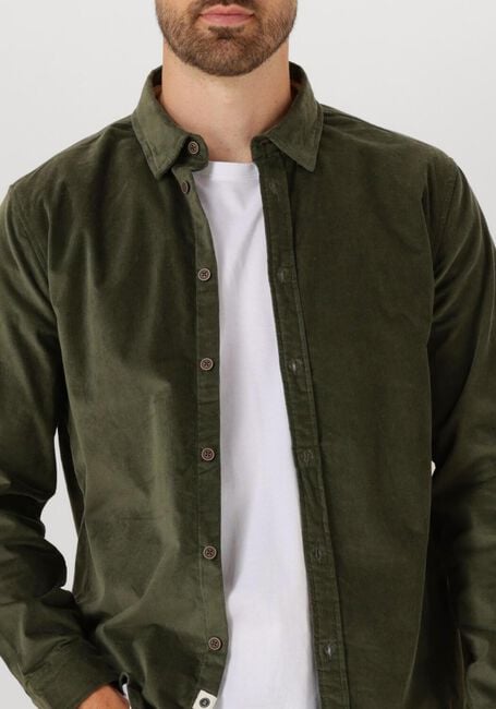 Grüne ANERKJENDT Hemden AKLEIF SOLID CORD SHIRT - large
