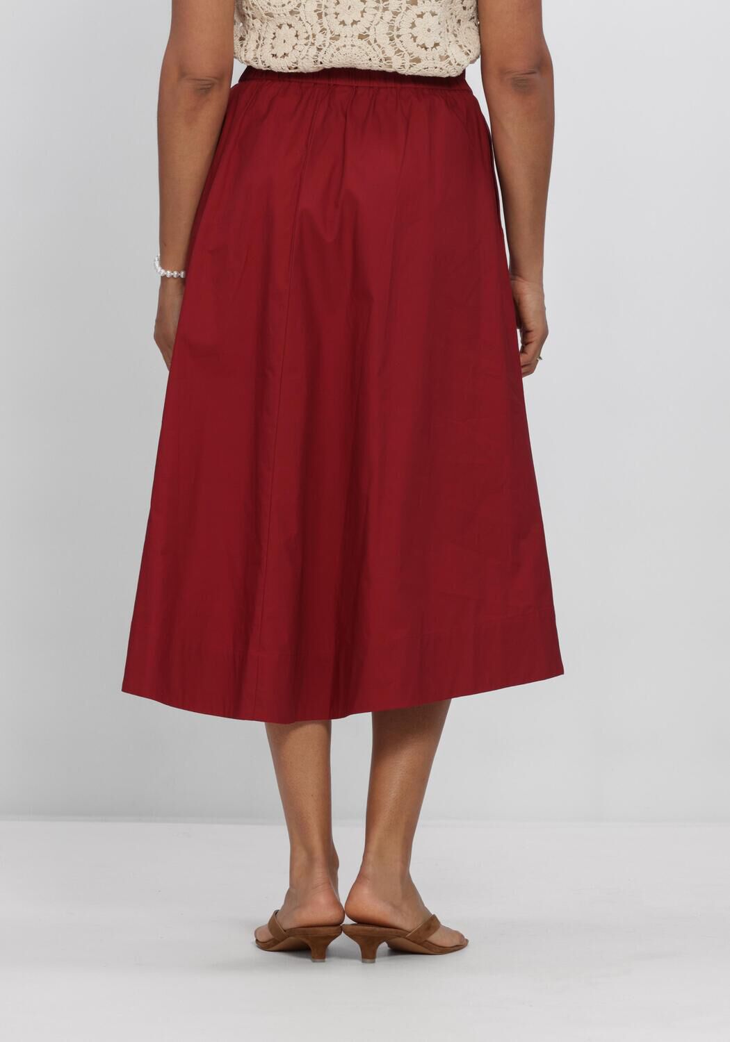 Rote MSCH COPENHAGEN Midirock MSCHLENNA SKIRT - large