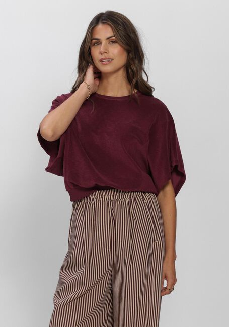 Bordeaux BY-BAR T-shirt NUKI SLUB TOP - large