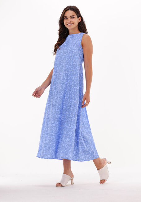 Blaue NA-KD Midikleid ORGANIC OPEN BACK MIDI DRESS - large