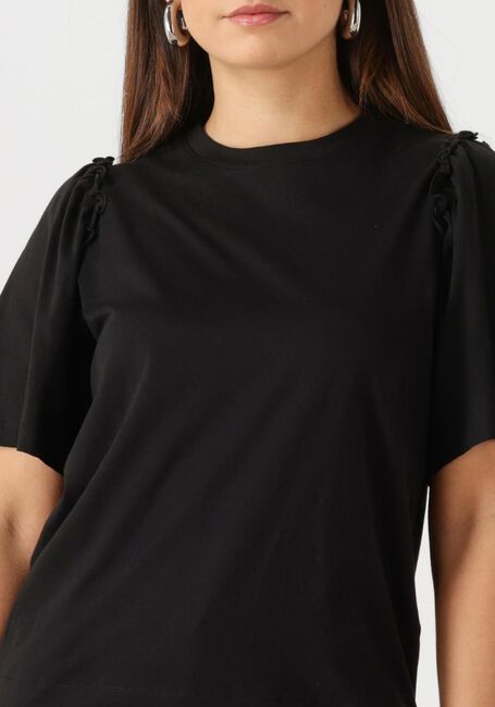 Schwarze SELECTED FEMME T-shirt SLFPENELOPE 2/4 RUFFLE TEE - large