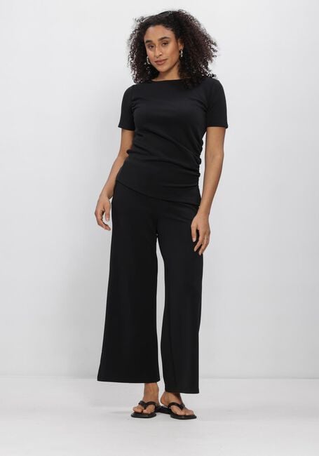 Schwarze MY ESSENTIAL WARDROBE Weite Hose MWHELLE WIDE PANT - large