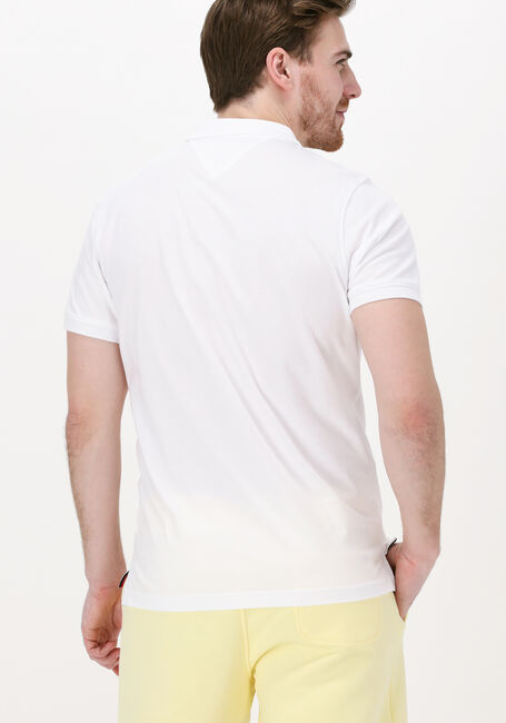 Weiße TOMMY HILFIGER Polo-Shirt CLEAN JERSEY SLIM POLO - large