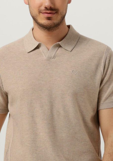 Braune DSTREZZED Polo-Shirt MERCURY S/S POLO MELANGE SLUB - large