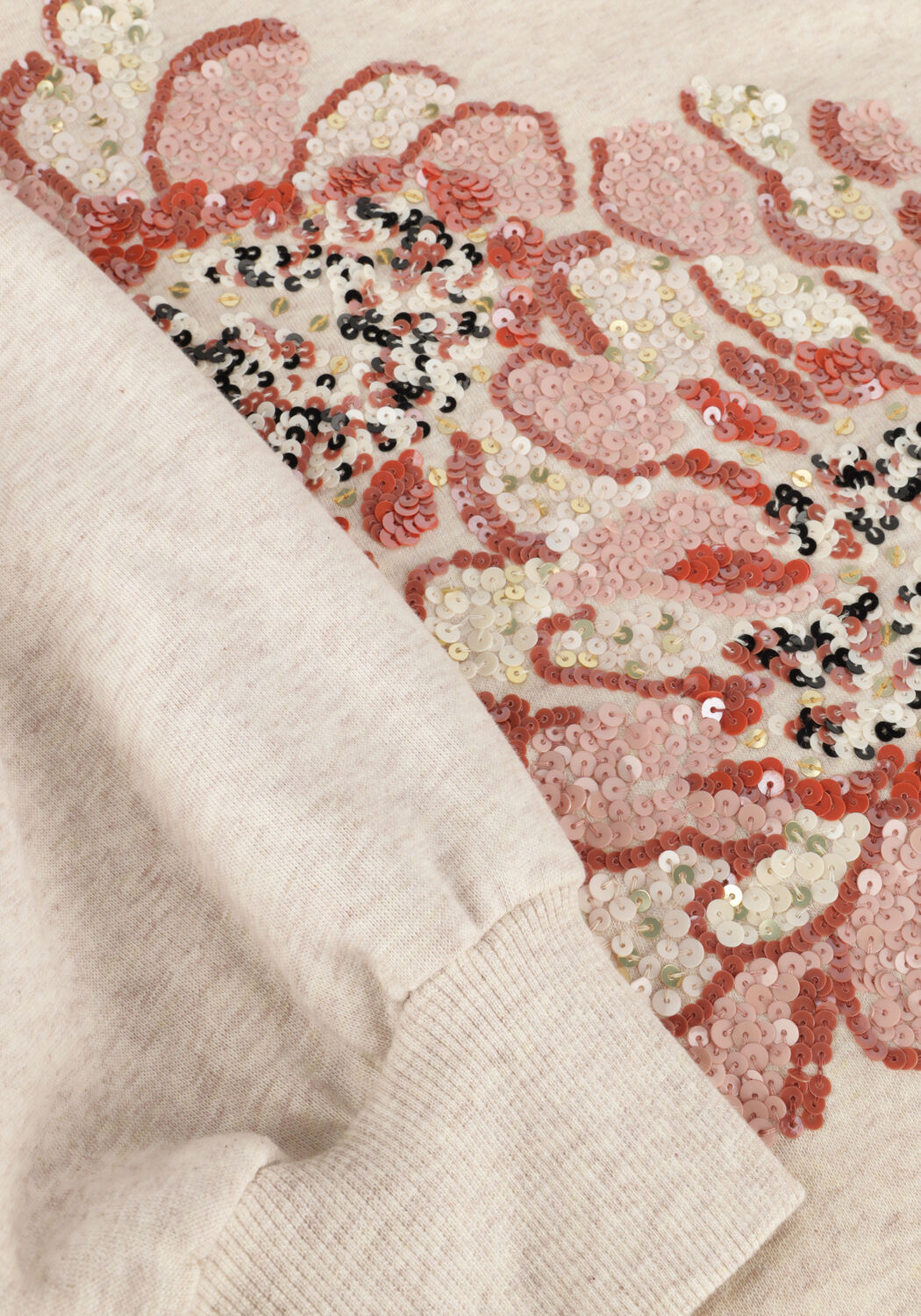 Beige SUMMUM Sweatshirt LONGSLEEVE EMBELLISHED SWEATSHIRT - large