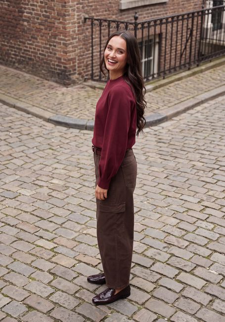 Bordeaux SELECTED WOMEN Sweatshirt SLWLYA LS SWEAT - large