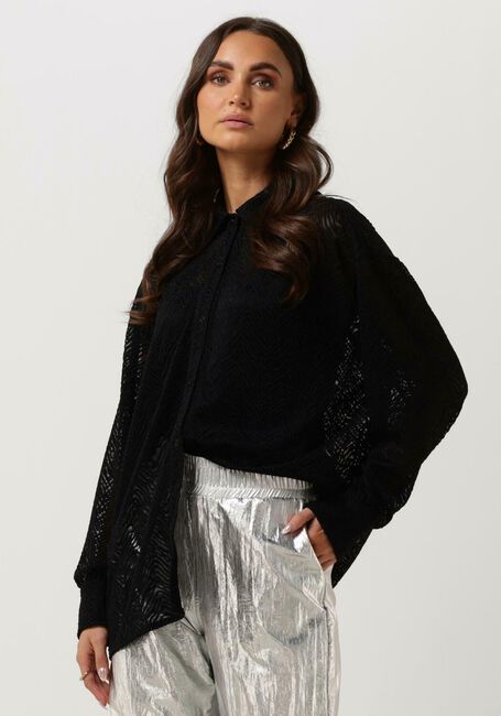 Schwarze ALIX THE LABEL Blusen LADIES WOVEN ZEBRA LACE BLOUSE - large