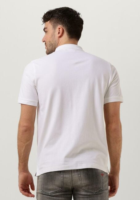 Weiße CALVIN KLEIN Polo-Shirt STRETCH PIQUE SLIM BUTTON POLO - large