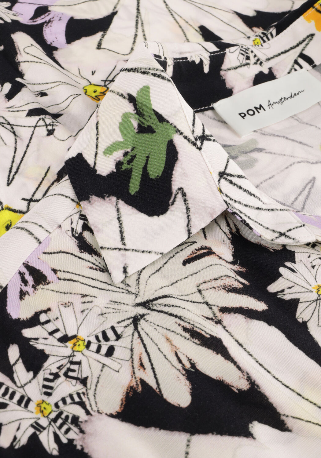 Schwarze POM AMSTERDAM Minikleid DRESS 7301 - large