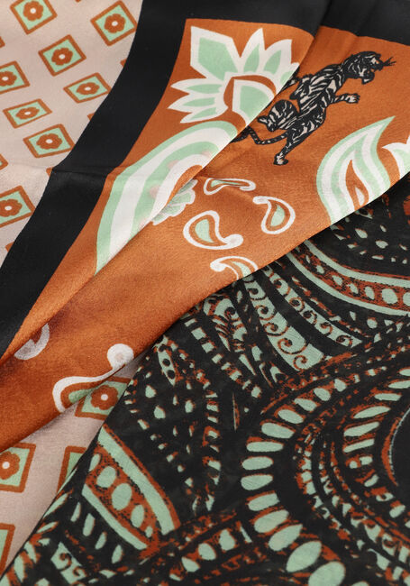 Grüne SUMMUM Schal TIGER SCARF PATCHWORK - large