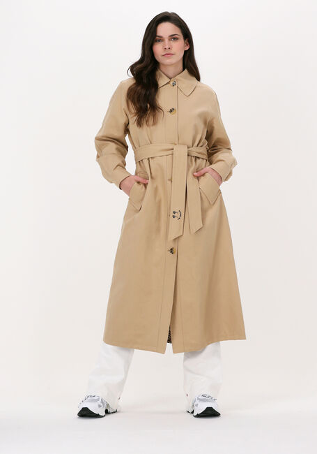 Camelfarbene SCOTCH & SODA  BELTED REVERSIBLE THROW-ON COAT - large