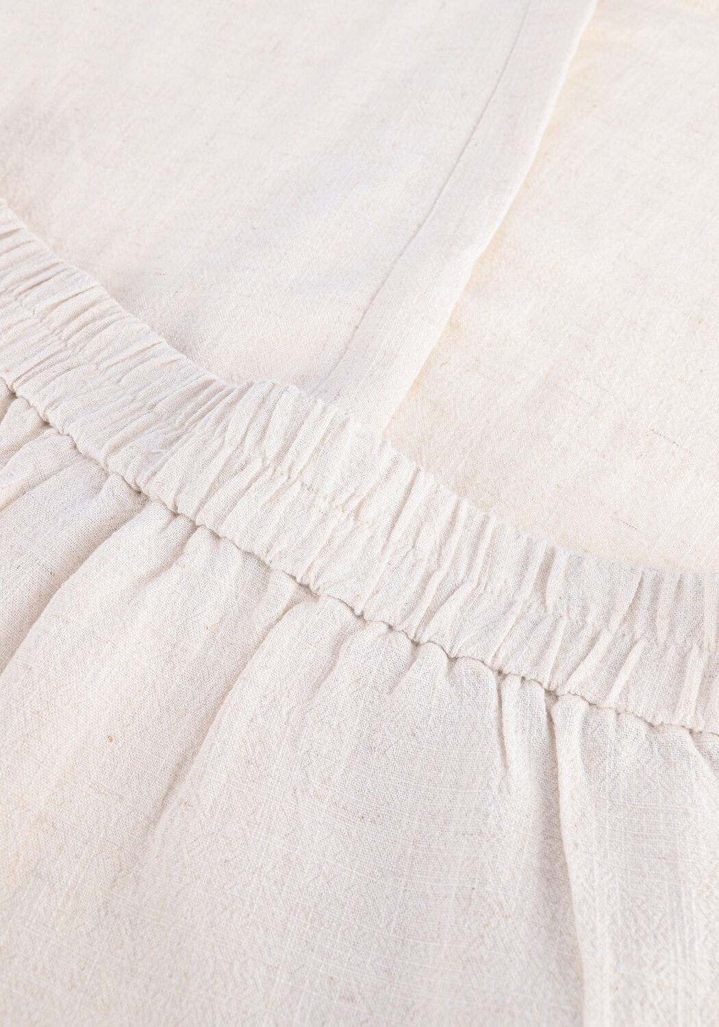 Beige MSCH COPENHAGEN Weite Hose MARIET ANKLE PANTS - large