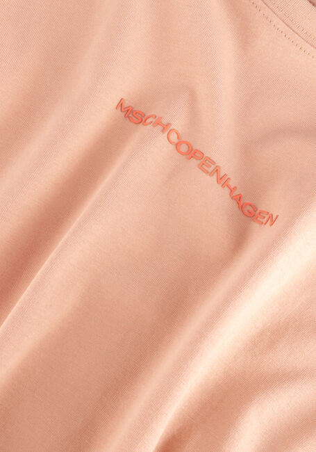 Orangene MSCH COPENHAGEN T-shirt MSCHTERINA ORGANIC SMALL LOGO TEE - large