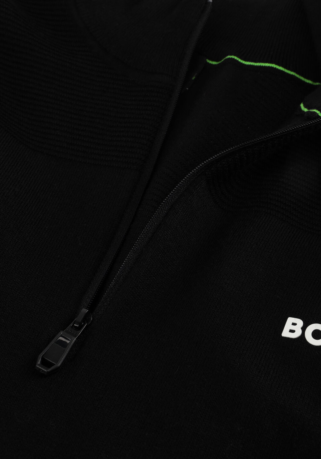 Schwarze BOSS GREEN Pullover KN_MOMENTUM-X QZ - large