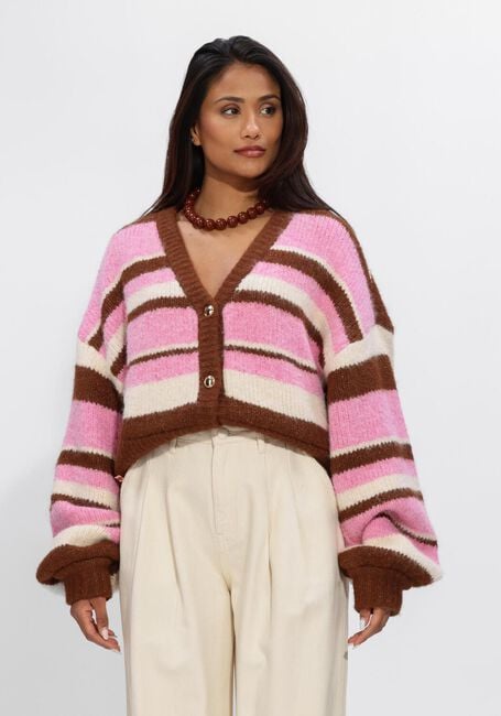 Mehrfarbige/Bunte HARPER & YVE Strickjacke NOOR-CA - large