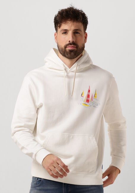 Weiße SCOTCH & SODA Sweatshirt FRONT BACK ARTWORK HOODIE - large
