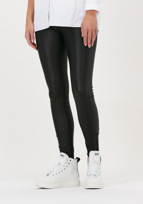 Schwarze 10DAYS Legging LEATHERLOOK LEGGINGS ZIPPER - large