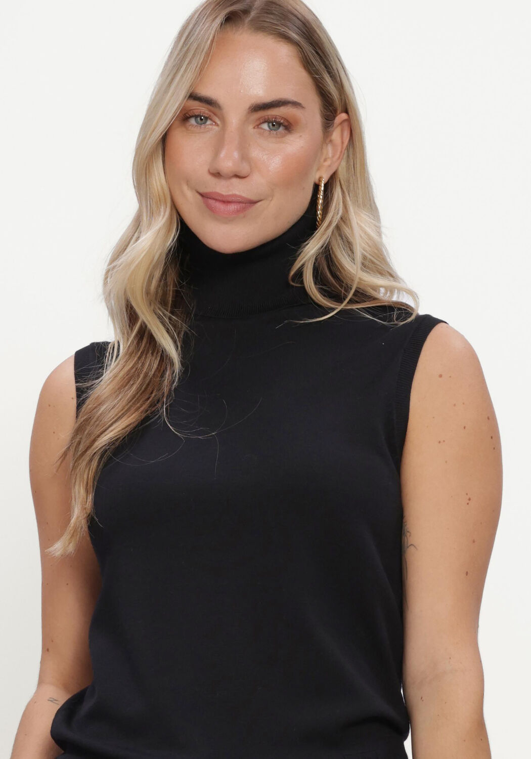 Schwarze SILVIAN HEACH Top SWEATER TURTLENECK LAKOTI - large