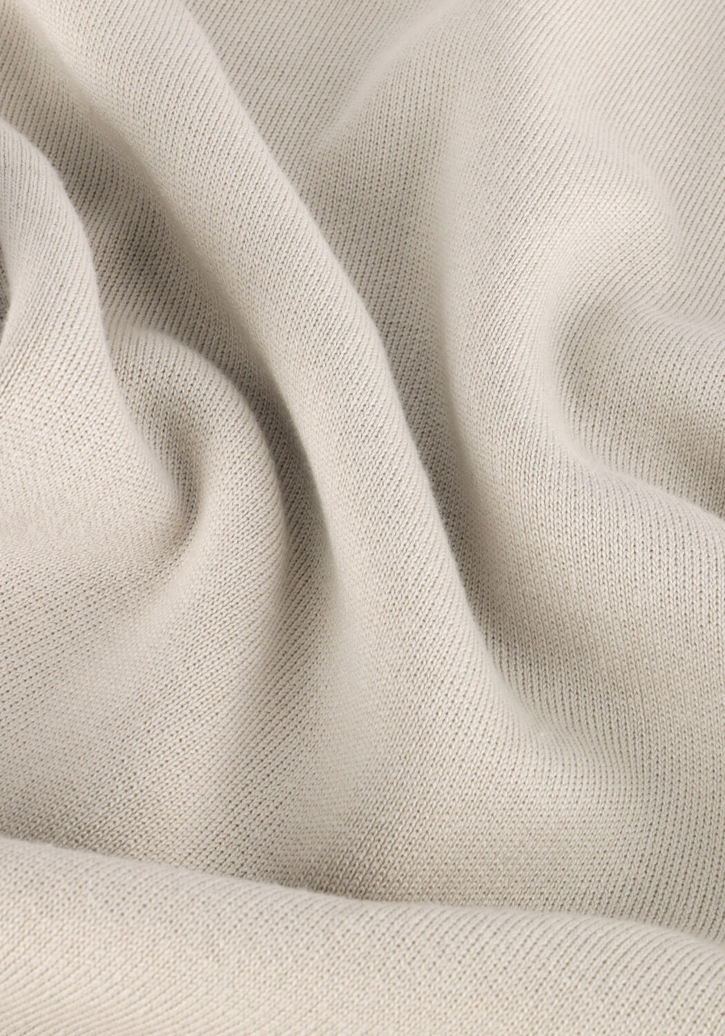 Beige CAST IRON Pullover MOCK NECK COTTON MODAL MOCKNECK - large