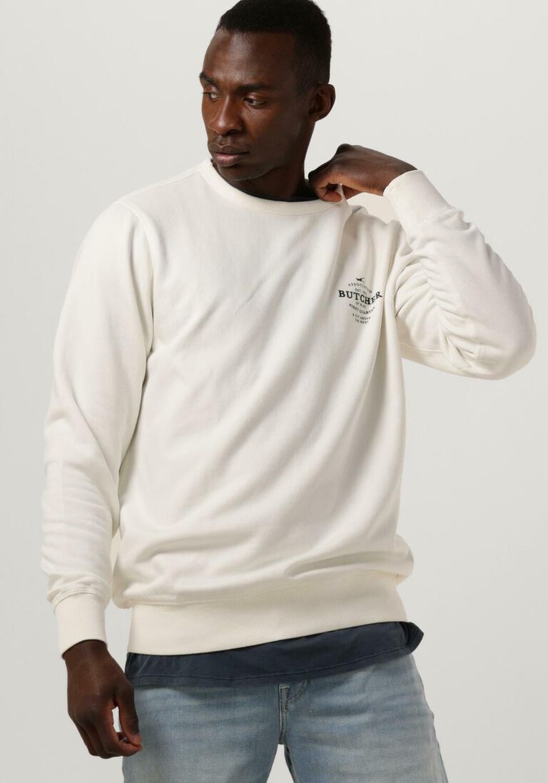 weiße butcher of blue pullover army cut crew IV7548