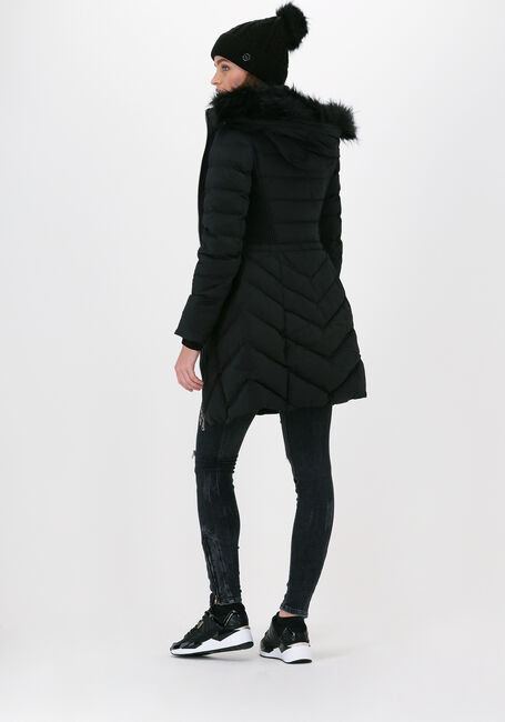 Schwarze GUESS Wattierte Jack CECILIA DOWN JACKET - large