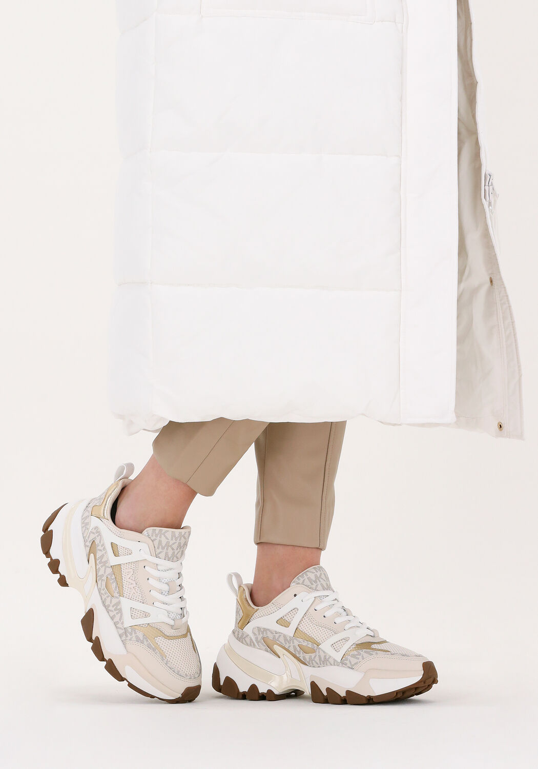 Michael kors hot sale sneakers beige