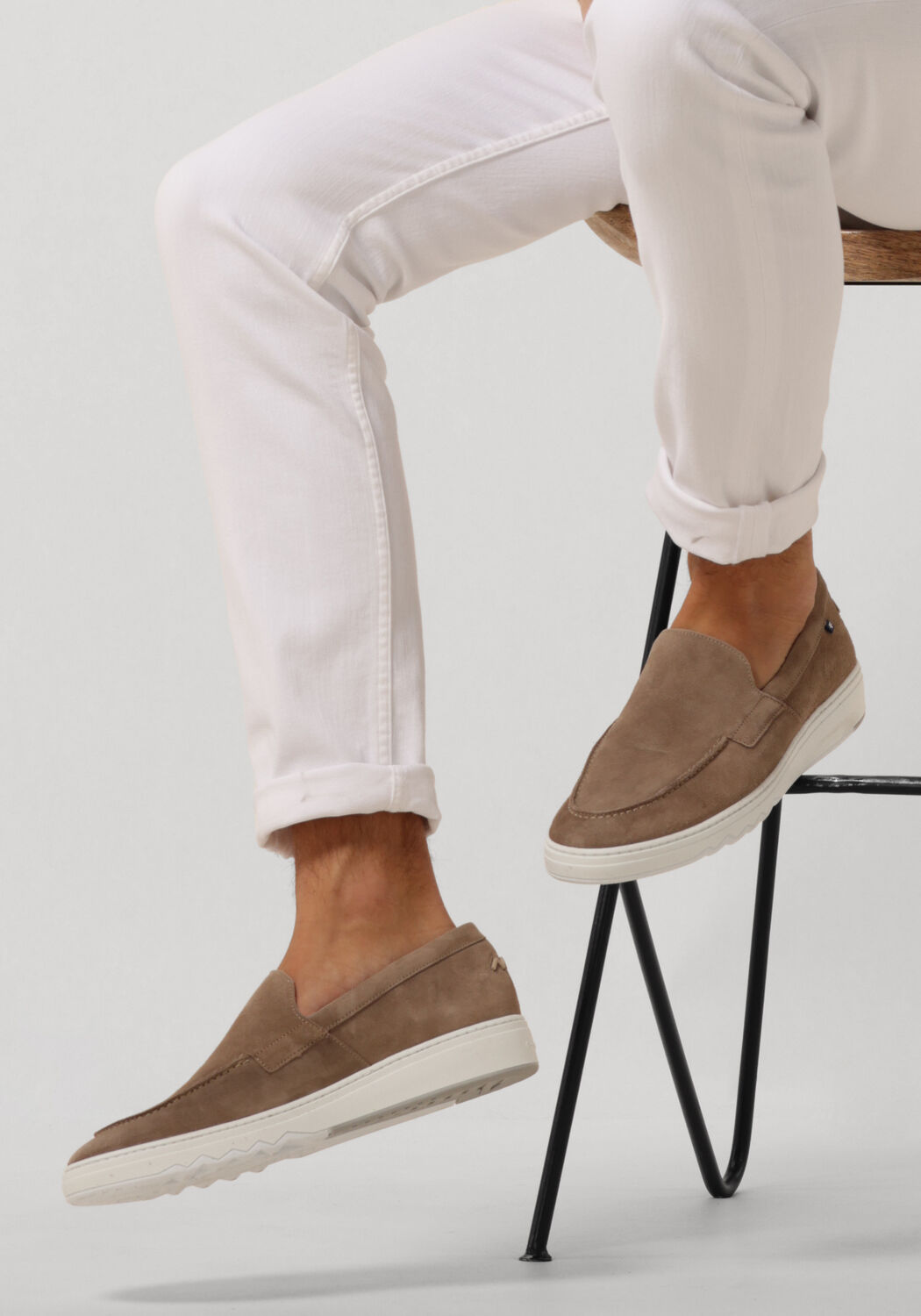 Taupe FLORIS VAN BOMMEL Loafer SFM-40028 KUPSTER - large