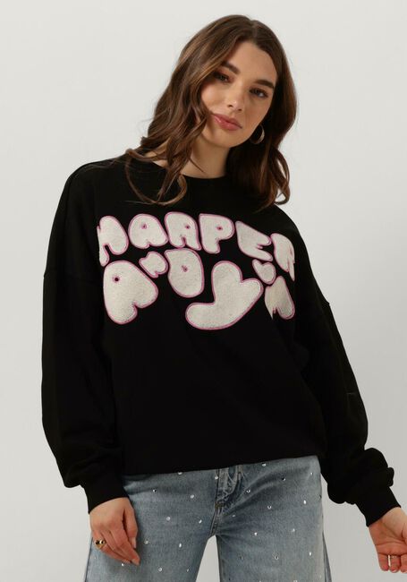 Schwarze HARPER & YVE Sweatshirt LOGO-SW - large