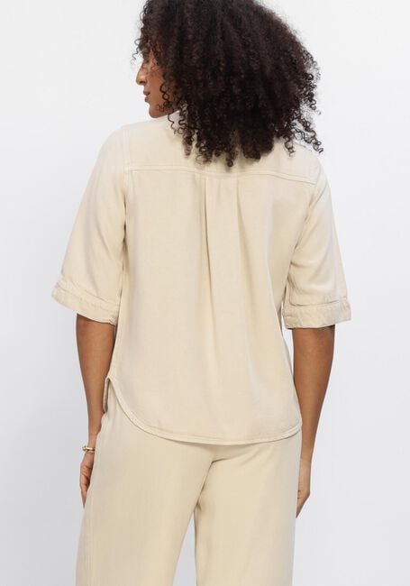 Beige OBJECT Blusen OBJFRAME 2/4 RE DENIM TOP - large